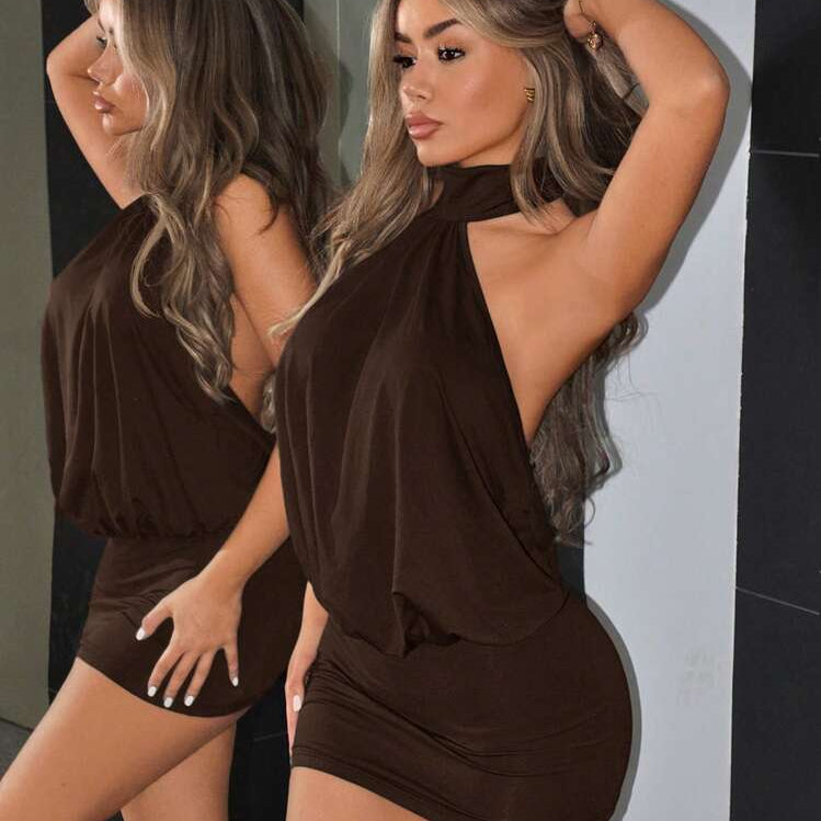 Jenna | Halter Muse Mini Dress